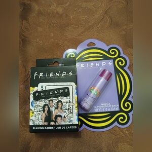 Friends Playing Cards and Mocha Flavored  Lip Balm